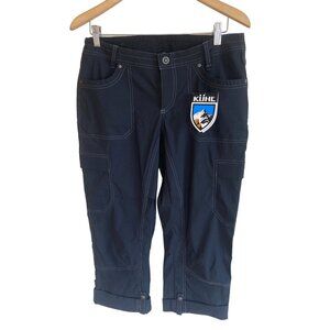 NWT Kuhl Kliffside Air Cargo Pants Women's 10 Black Cargo Vented Nylon MSRP$89